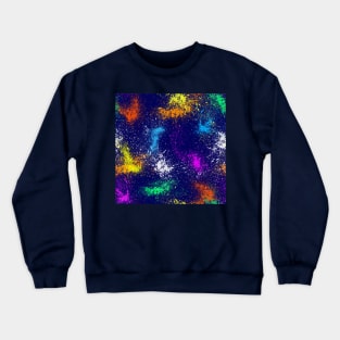 Watercolor splatter pattern, brush strokes Crewneck Sweatshirt